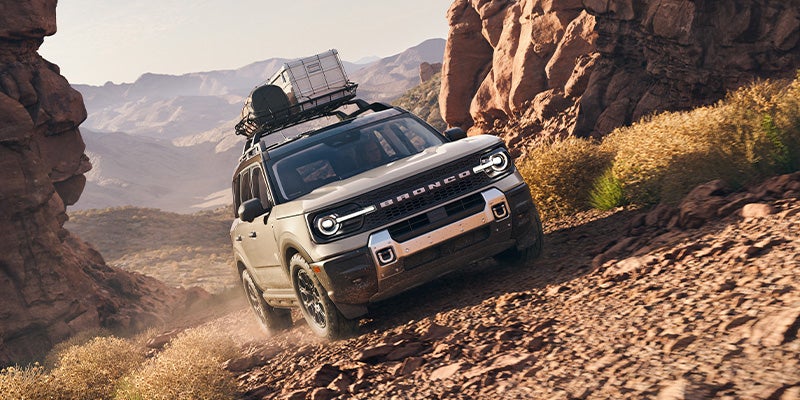 2025 Ford Bronco sport offroading with cargo