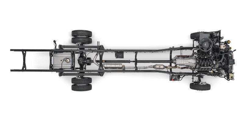 2025 Ford E-Series Stripped Chassis Top View